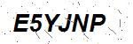 CAPTCHA verification image containing distorted text characters