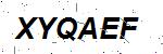 CAPTCHA verification image containing distorted text characters