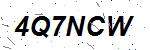 CAPTCHA verification image containing distorted text characters