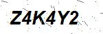 CAPTCHA verification image containing distorted text characters