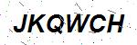 CAPTCHA verification image containing distorted text characters