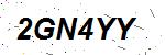 CAPTCHA verification image containing distorted text characters