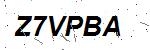 CAPTCHA verification image containing distorted text characters