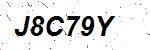 CAPTCHA verification image containing distorted text characters