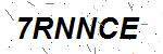 CAPTCHA verification image containing distorted text characters