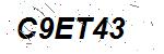 CAPTCHA verification image containing distorted text characters
