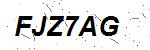 CAPTCHA verification image containing distorted text characters