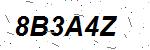 CAPTCHA verification image containing distorted text characters