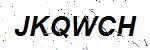CAPTCHA verification image containing distorted text characters