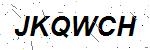 CAPTCHA verification image containing distorted text characters