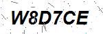 CAPTCHA verification image containing distorted text characters