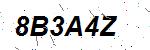 CAPTCHA verification image containing distorted text characters