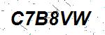 CAPTCHA verification image containing distorted text characters
