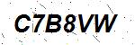 CAPTCHA verification image containing distorted text characters