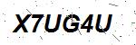 CAPTCHA verification image containing distorted text characters