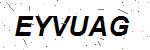 CAPTCHA verification image containing distorted text characters