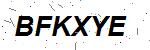 CAPTCHA verification image containing distorted text characters