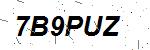 CAPTCHA verification image containing distorted text characters