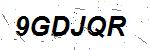 CAPTCHA verification image containing distorted text characters