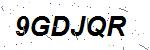 CAPTCHA verification image containing distorted text characters