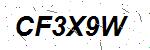 CAPTCHA verification image containing distorted text characters