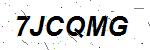CAPTCHA verification image containing distorted text characters