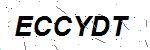 CAPTCHA verification image containing distorted text characters