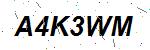 CAPTCHA verification image containing distorted text characters