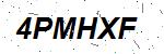 CAPTCHA verification image containing distorted text characters