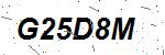 CAPTCHA verification image containing distorted text characters