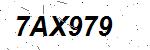 CAPTCHA verification image containing distorted text characters