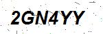 CAPTCHA verification image containing distorted text characters