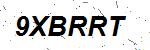 CAPTCHA verification image containing distorted text characters