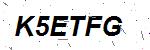 CAPTCHA verification image containing distorted text characters