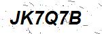 CAPTCHA verification image containing distorted text characters