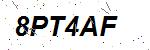 CAPTCHA verification image containing distorted text characters