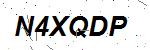 CAPTCHA verification image containing distorted text characters