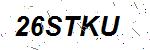 CAPTCHA verification image containing distorted text characters