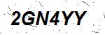 CAPTCHA verification image containing distorted text characters