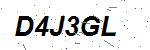 CAPTCHA verification image containing distorted text characters