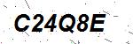 CAPTCHA verification image containing distorted text characters