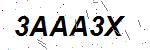 CAPTCHA verification image containing distorted text characters