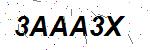 CAPTCHA verification image containing distorted text characters