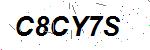 CAPTCHA verification image containing distorted text characters