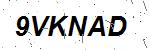 CAPTCHA verification image containing distorted text characters