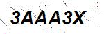 CAPTCHA verification image containing distorted text characters