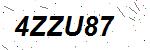 CAPTCHA verification image containing distorted text characters