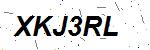 CAPTCHA verification image containing distorted text characters