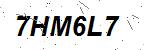 CAPTCHA verification image containing distorted text characters