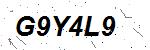 CAPTCHA verification image containing distorted text characters